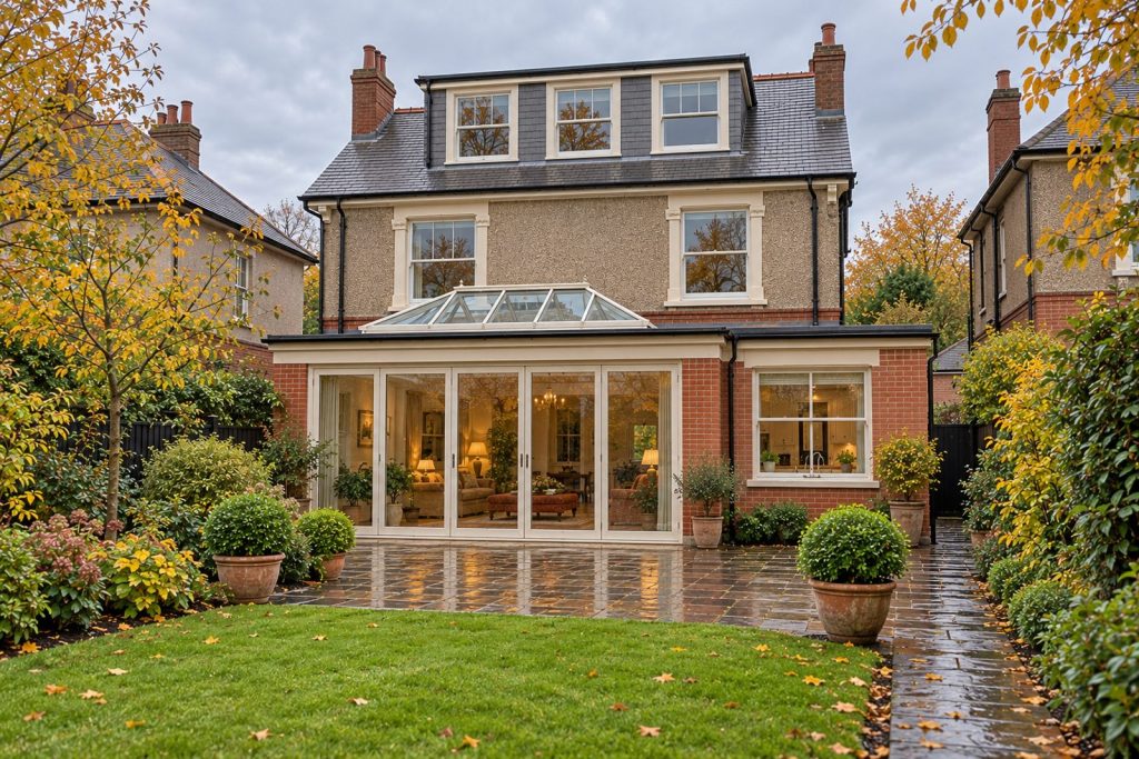 Rear garden, rear elevation seen from the garden - 6-bedroom detached house in Putney