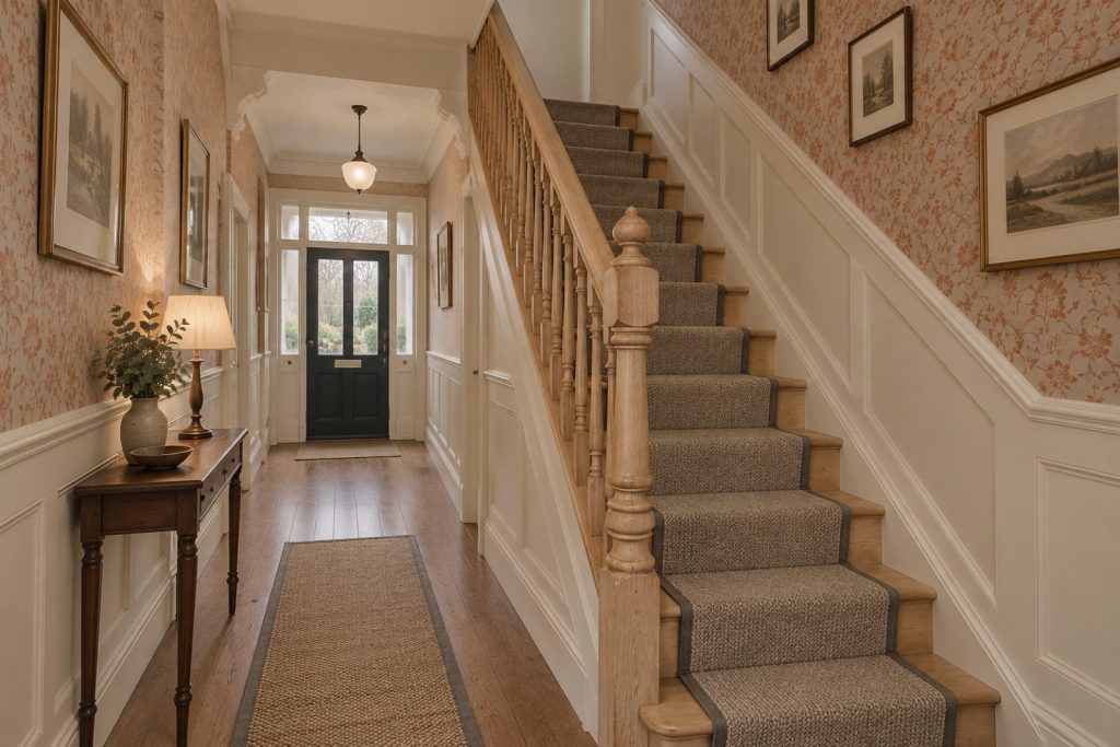 Hall, wide view from the doorway - 6-bedroom detached house in Putney