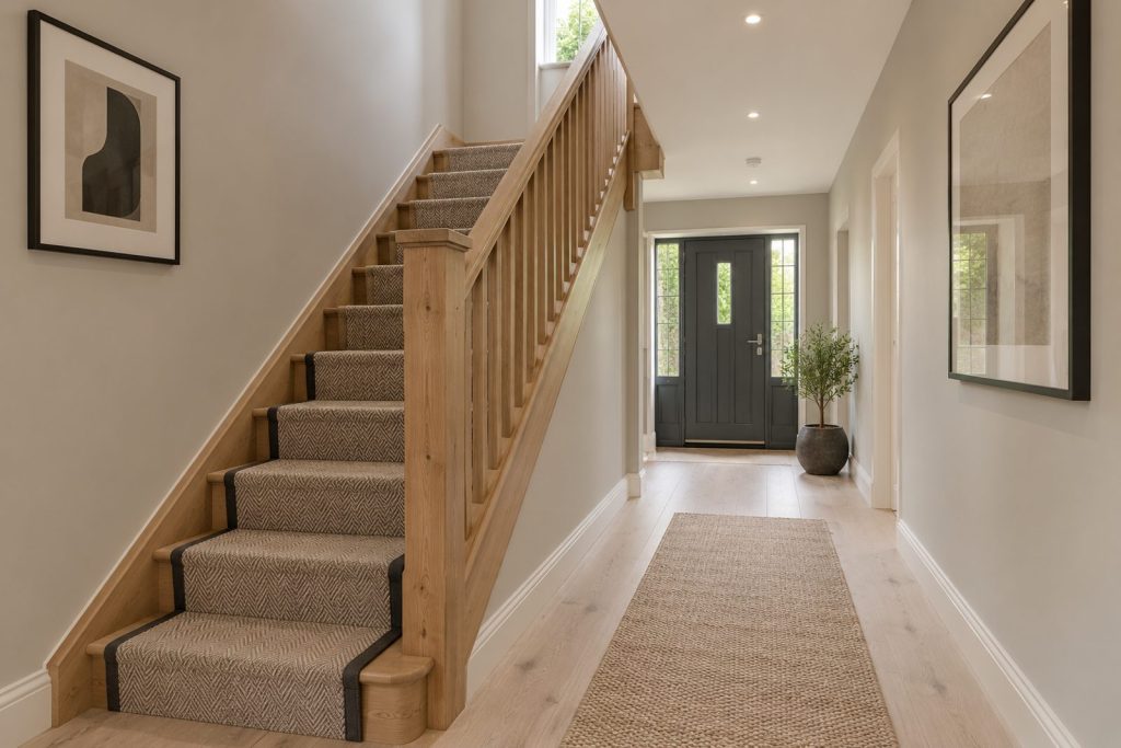 Hall, wide view from the doorway - 5-bedroom semi-detached house in Wimbledon