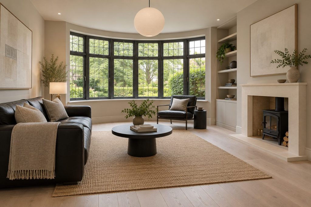 Sitting room, wide view from the doorway - 5-bedroom semi-detached house in Wimbledon