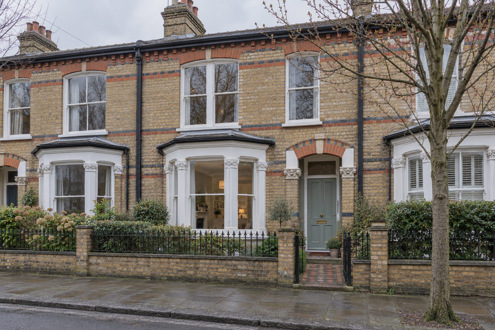 Front exterior, eye-level view of the front elevation - 3-bedroom terraced house in Wandsworth