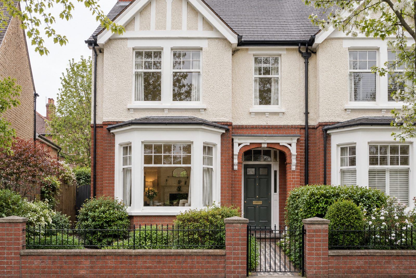Front exterior, eye-level view of the front elevation - 5-bedroom semi-detached house in Putney