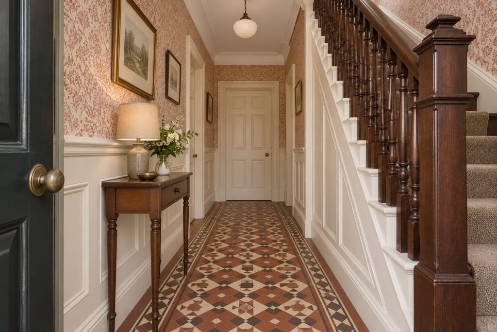 Hall, wide view from the doorway - 5-bedroom semi-detached house in Putney
