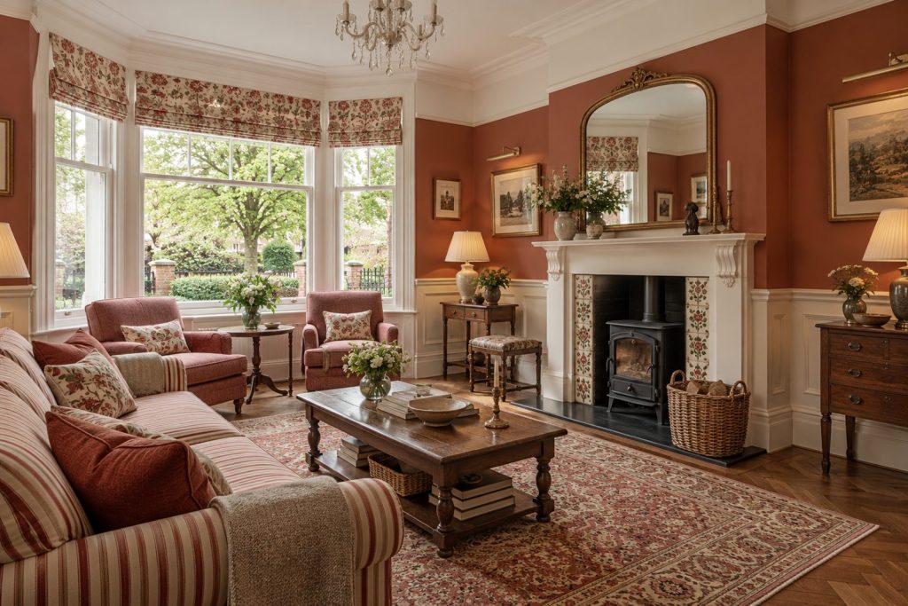 Sitting room, wide view from the doorway - 5-bedroom semi-detached house in Putney