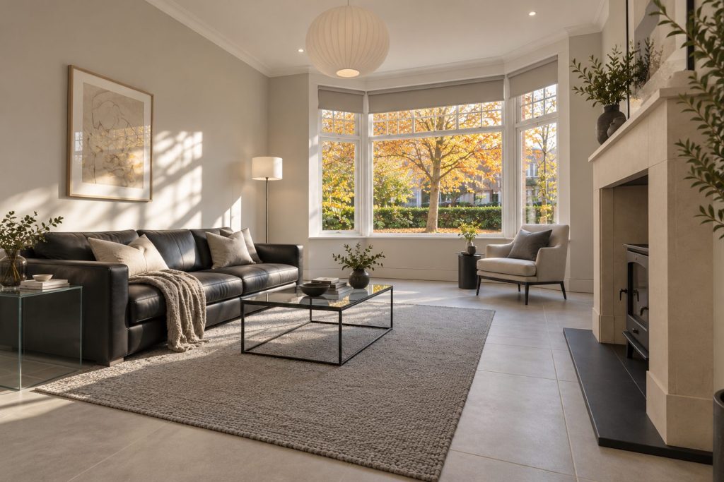 Sitting room, view from the opposite corner - 2-bedroom maisonette in Southfields
