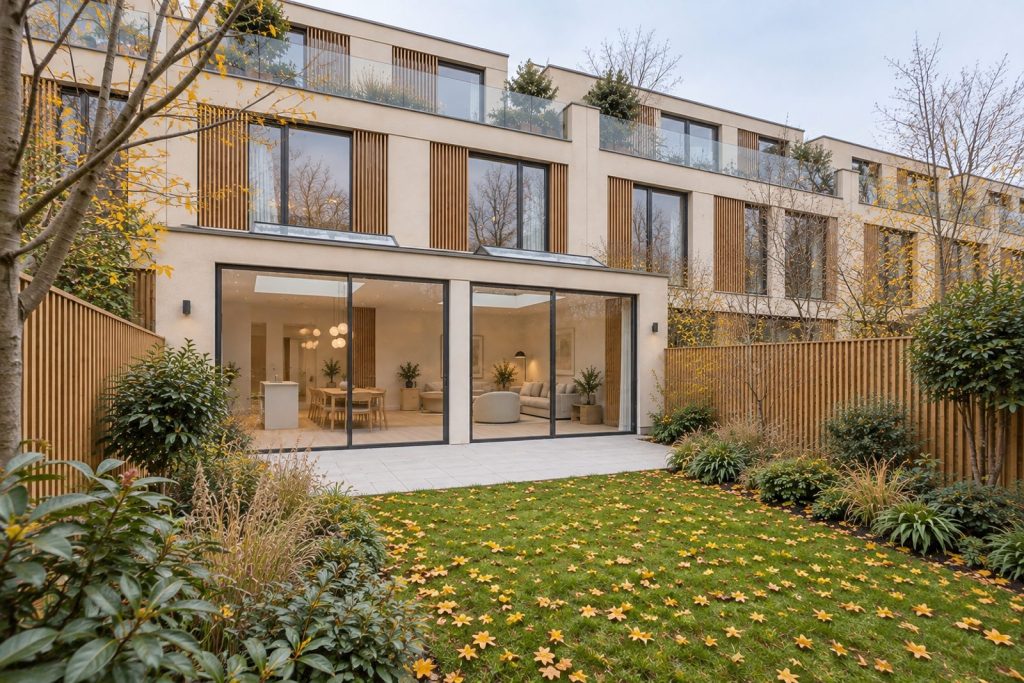 Rear garden, the garden looking back toward the house - 4-bedroom terraced house in Brixton