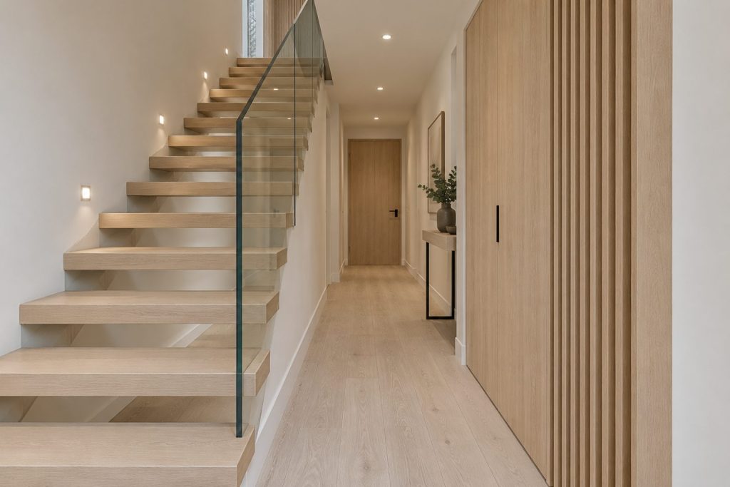 Hall, wide view from the doorway - 4-bedroom terraced house in Brixton