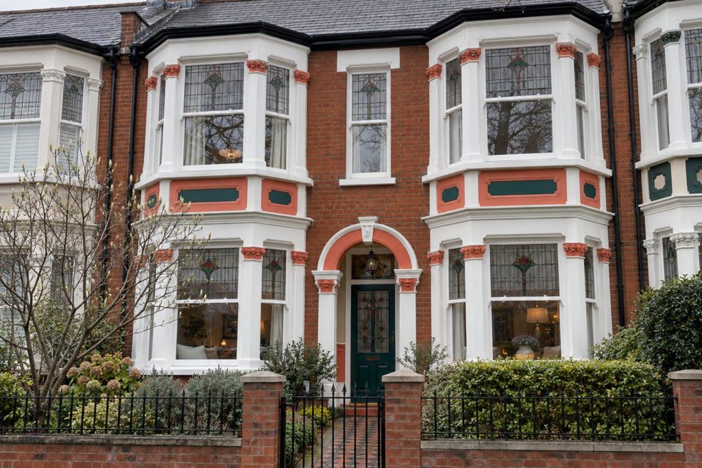 Front exterior, eye-level view of the front elevation - 4-bedroom terraced house in Balham