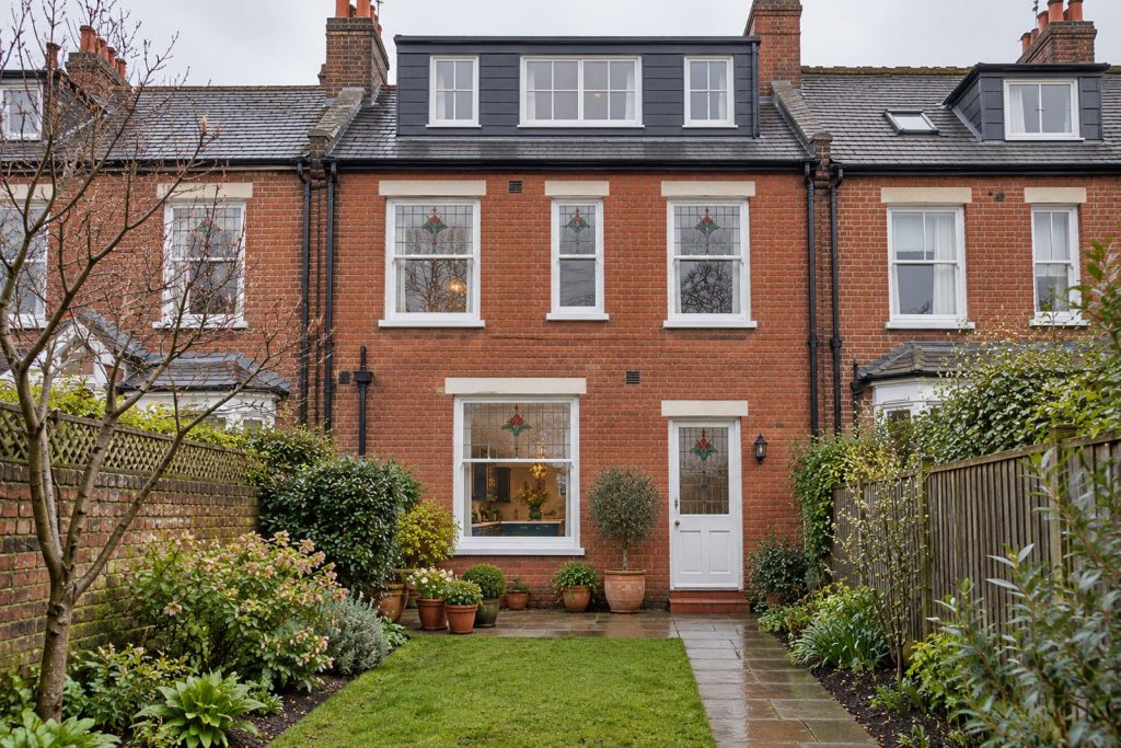 Rear garden, rear elevation seen from the garden - 4-bedroom terraced house in Balham