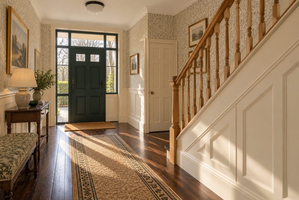 Hall, wide view from the doorway - 6-bedroom detached house in Putney