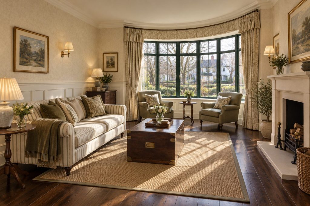 Sitting room, wide view from the doorway - 6-bedroom detached house in Putney