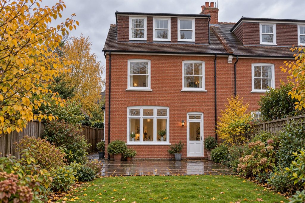 Rear garden, rear elevation seen from the garden - 4-bedroom semi-detached house in Balham