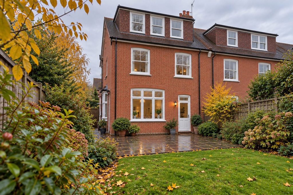 Rear garden, the garden looking back toward the house - 4-bedroom semi-detached house in Balham