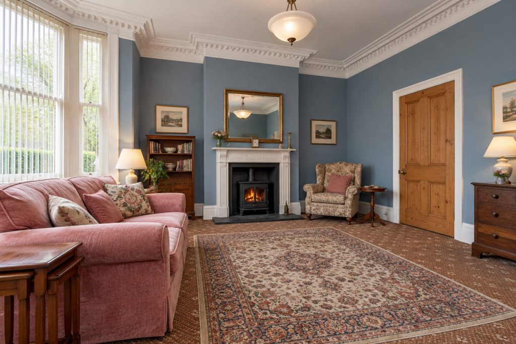 Sitting room, wide view from the doorway - 3-bedroom terraced house in Earlsfield