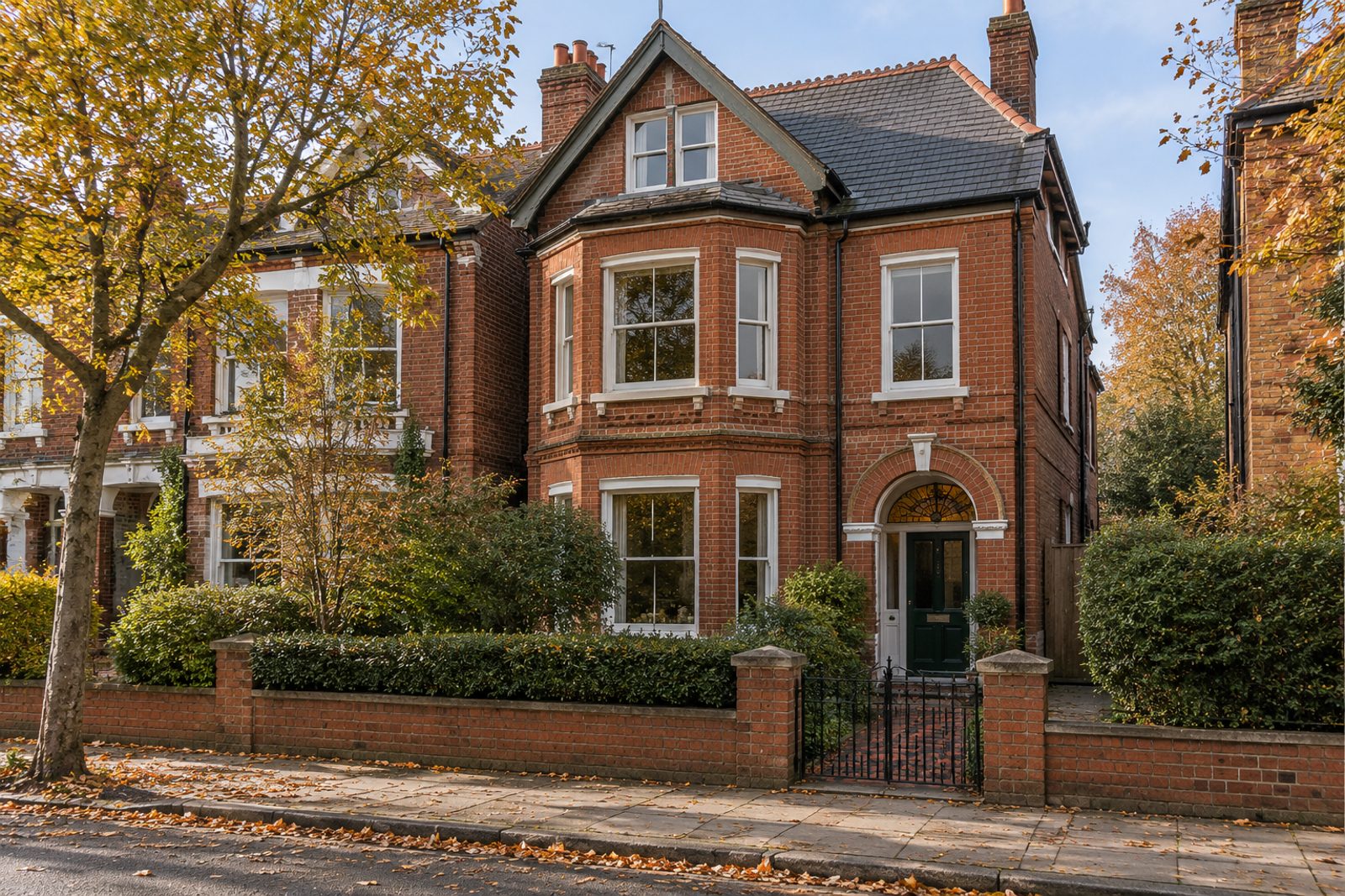 Front exterior, eye-level view of the building and its entrance - 2-bedroom maisonette in Wandsworth