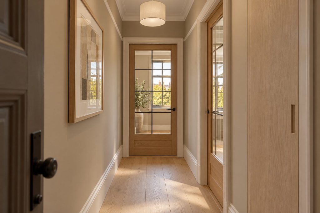 Entrance hall, wide view from the doorway - 2-bedroom flat in Battersea