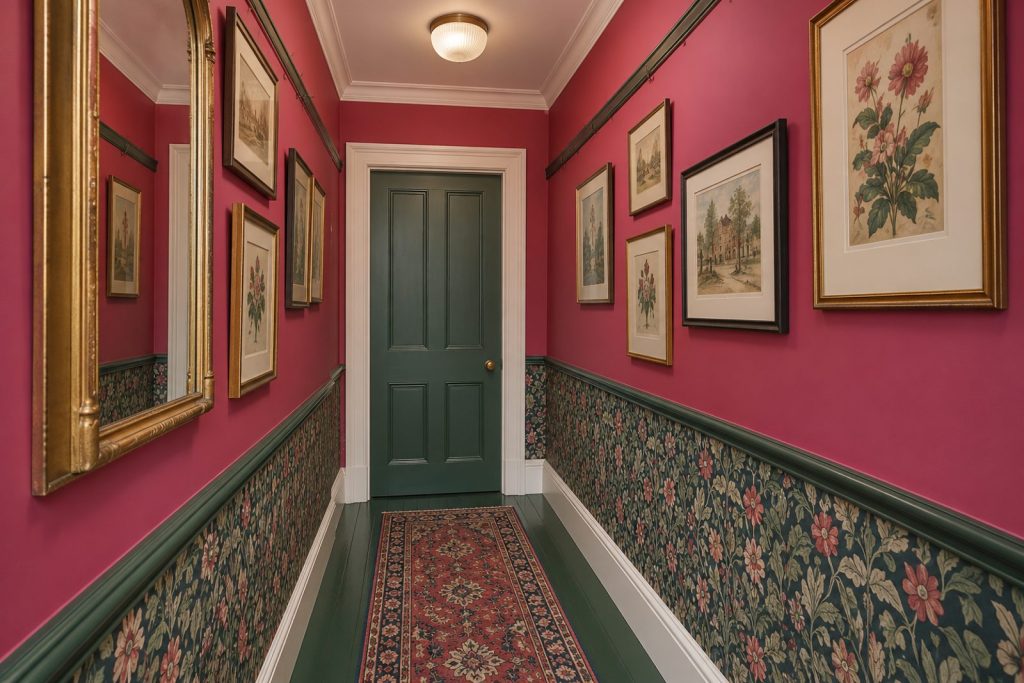 Entrance hall, wide view from the doorway - 3-bedroom flat in Wandsworth