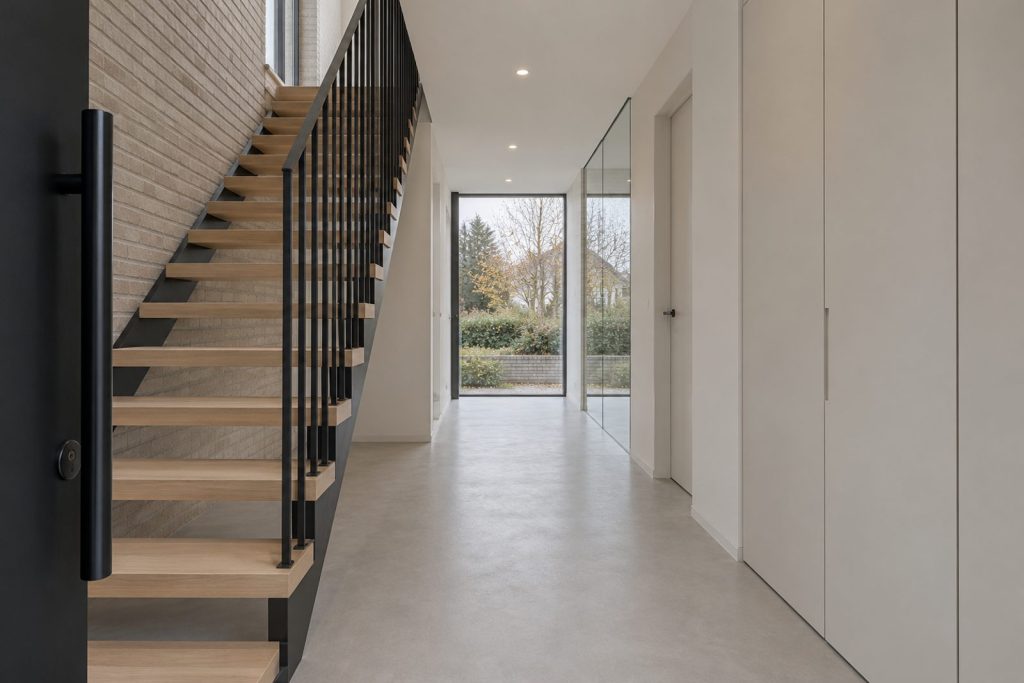 Hall, wide view from the doorway - 5-bedroom detached house in Clapham