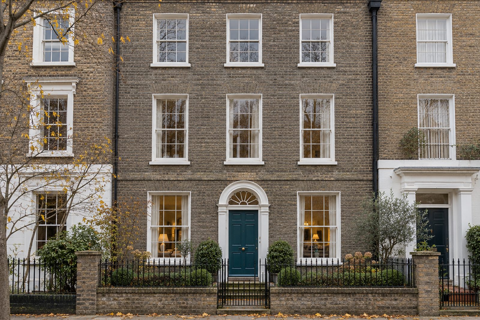 Front exterior, eye-level view of the front elevation - 5-bedroom town house in Putney