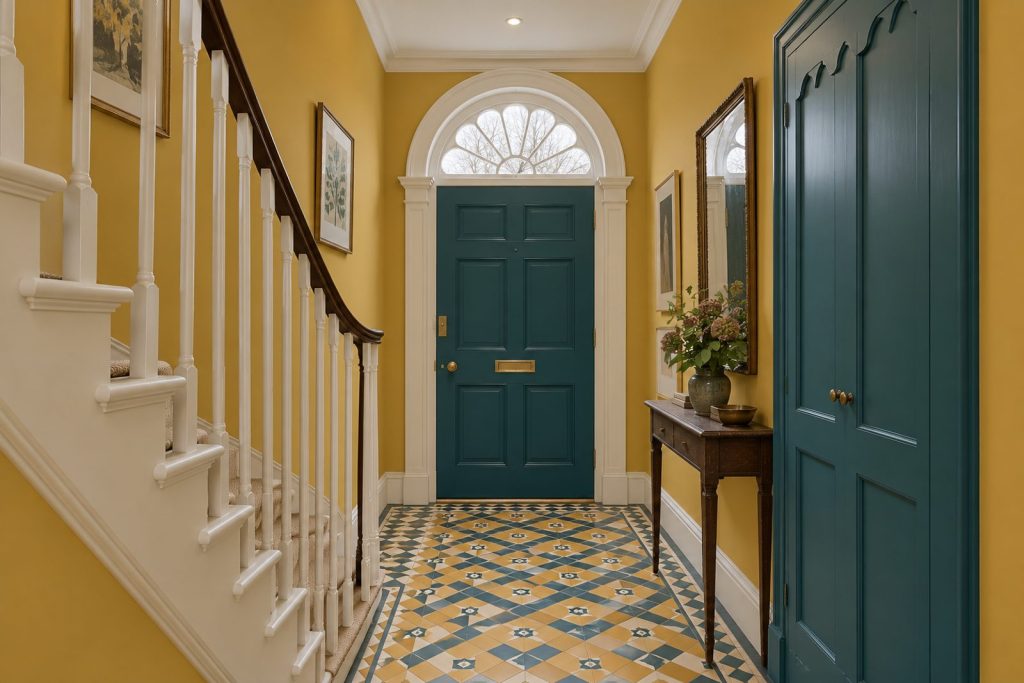 Hall, wide view from the doorway - 5-bedroom town house in Putney