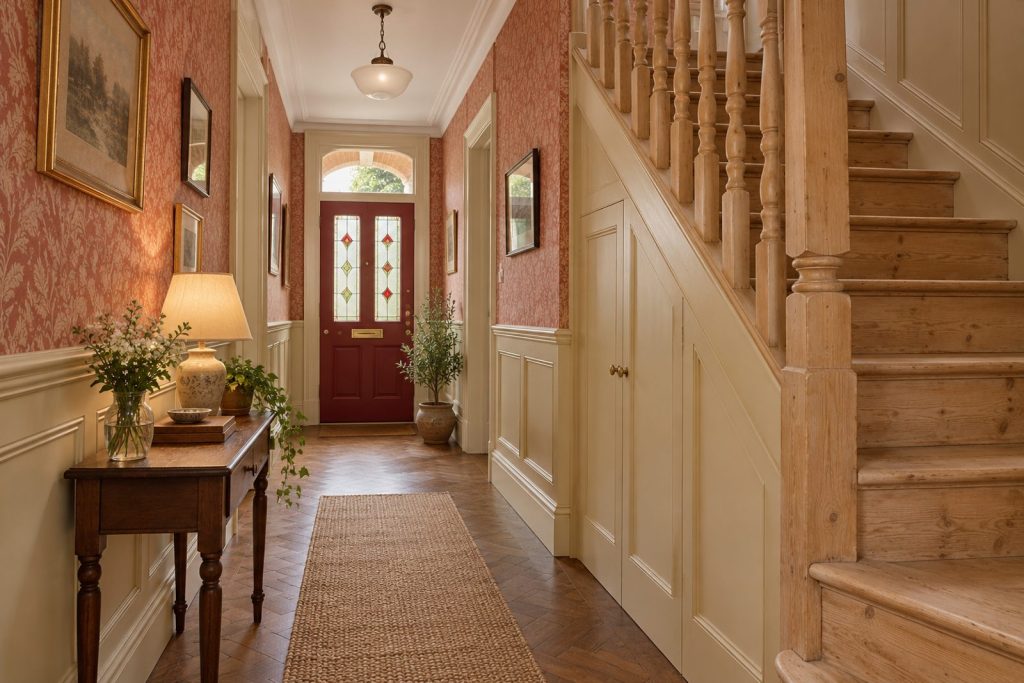 Hall, wide view from the doorway - 4-bedroom terraced house in Tooting