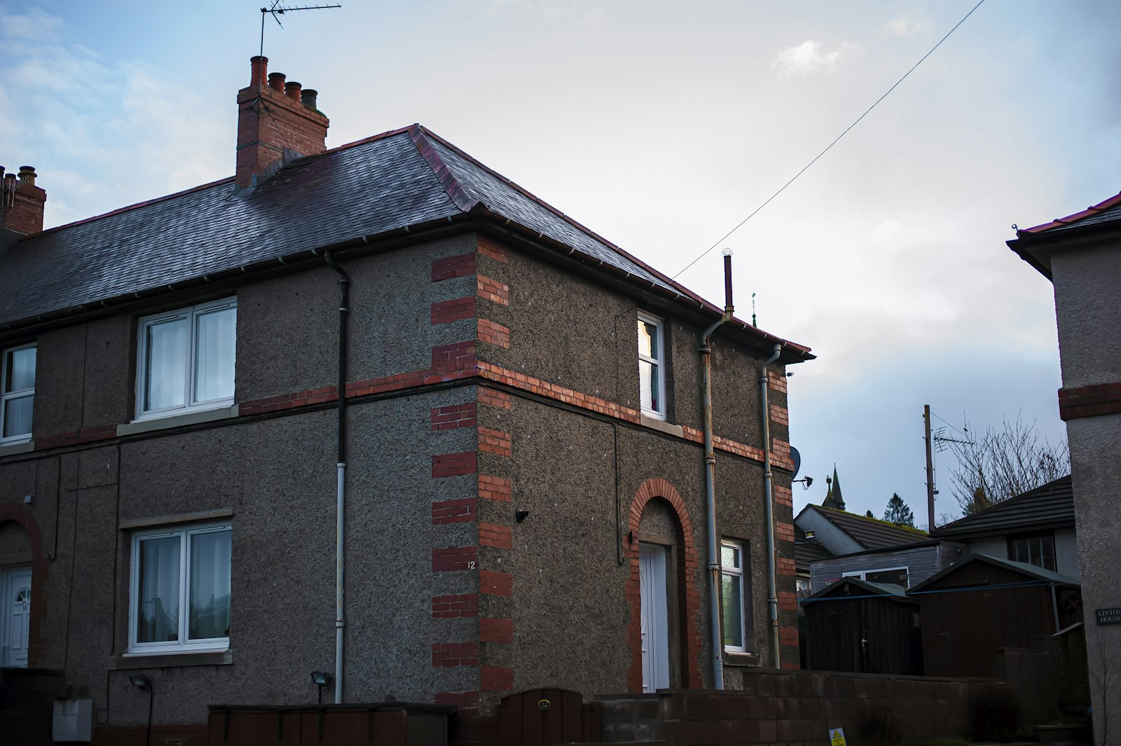 A pair of semi-detached houses