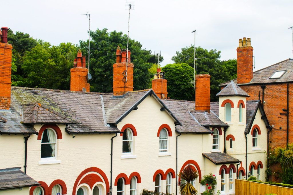 A pair of semi-detached houses