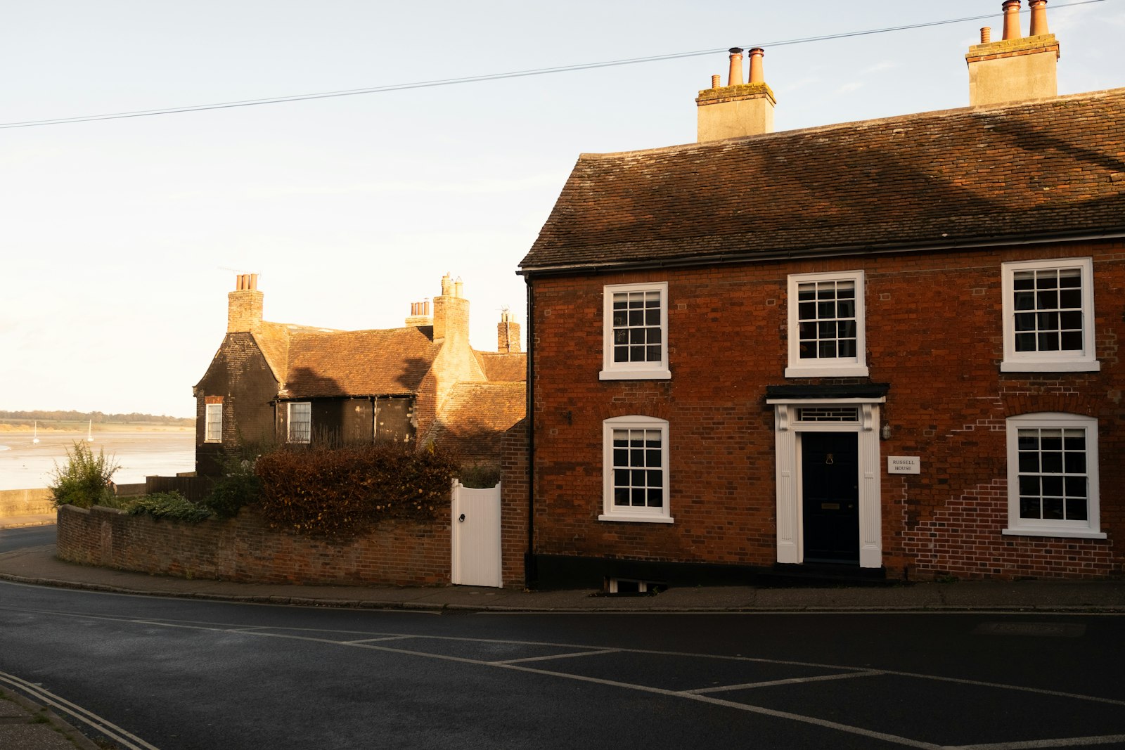 A detached house seen from the front