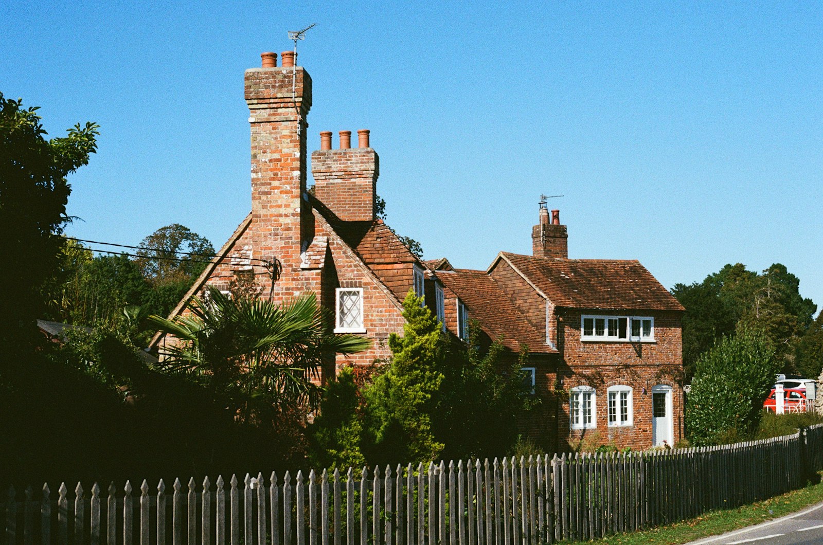 A detached house seen from the front
